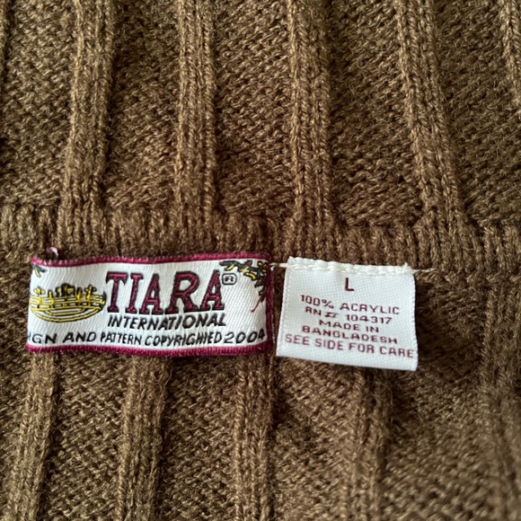 Vintage Brown Hooded Cardigan Sweater - Picture 3 of 3